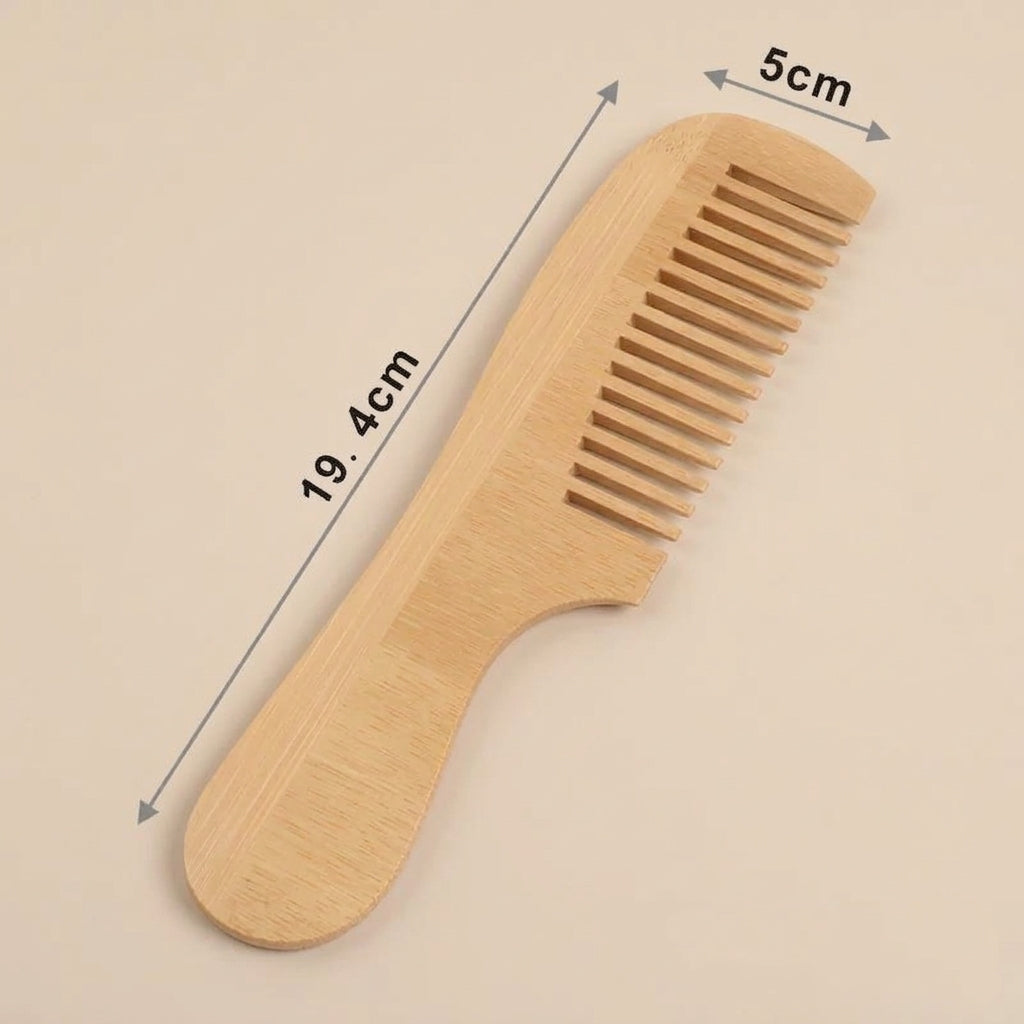Pettine in bambù naturale - Ecosostenibile e Artigianale