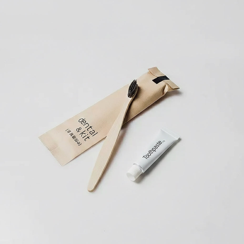 Set Cortesia completo in Bambù  ideale per  Hotel e B&B