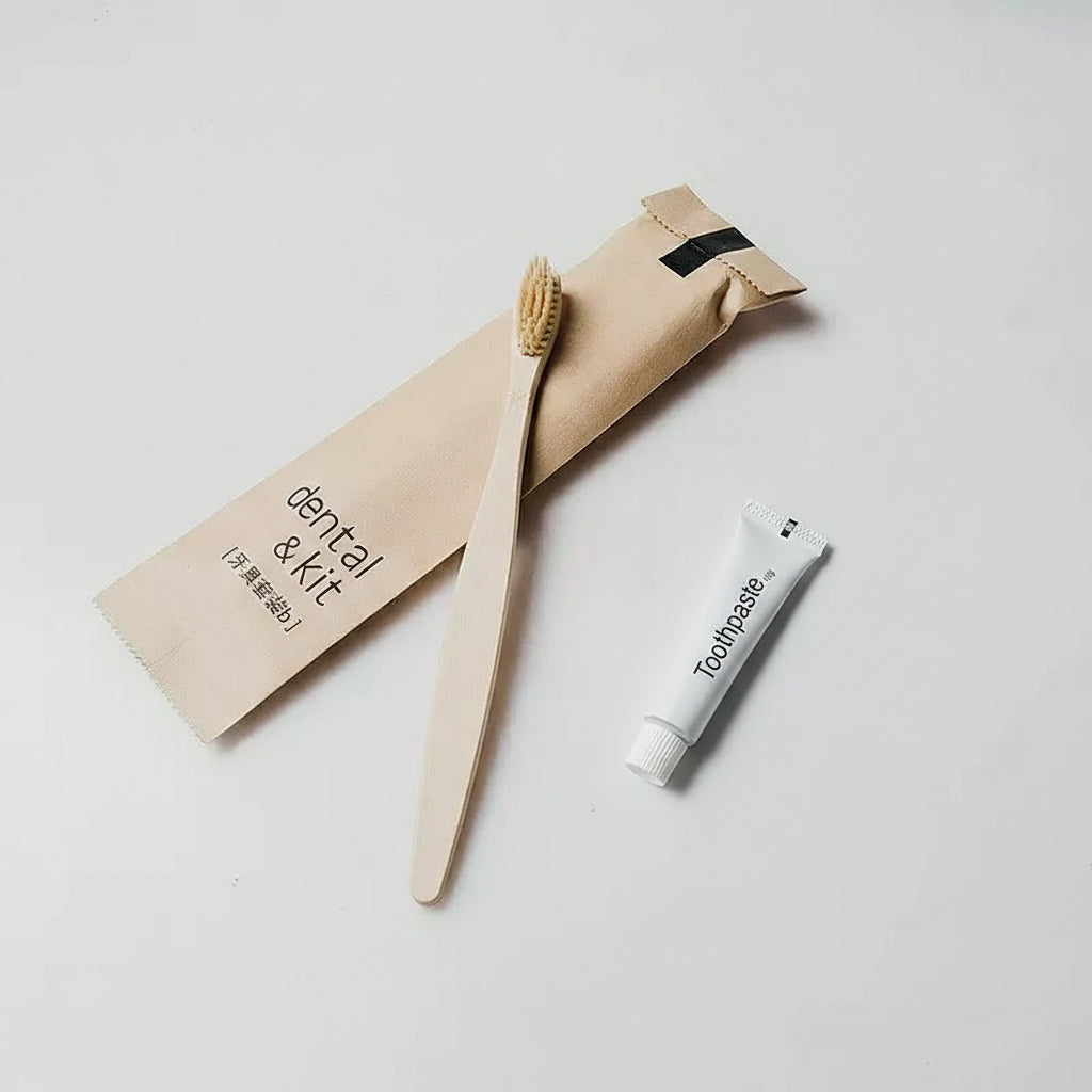 Set Cortesia completo in Bambù  ideale per  Hotel e B&B