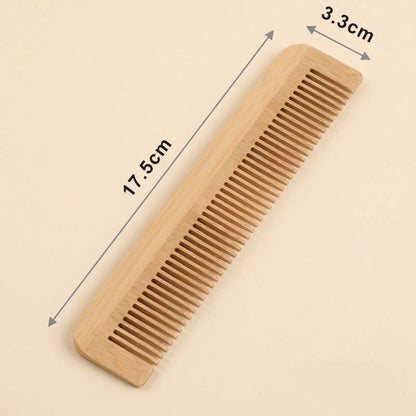 Pettine in  bambù naturale - Ecosostenibile e Artigianale